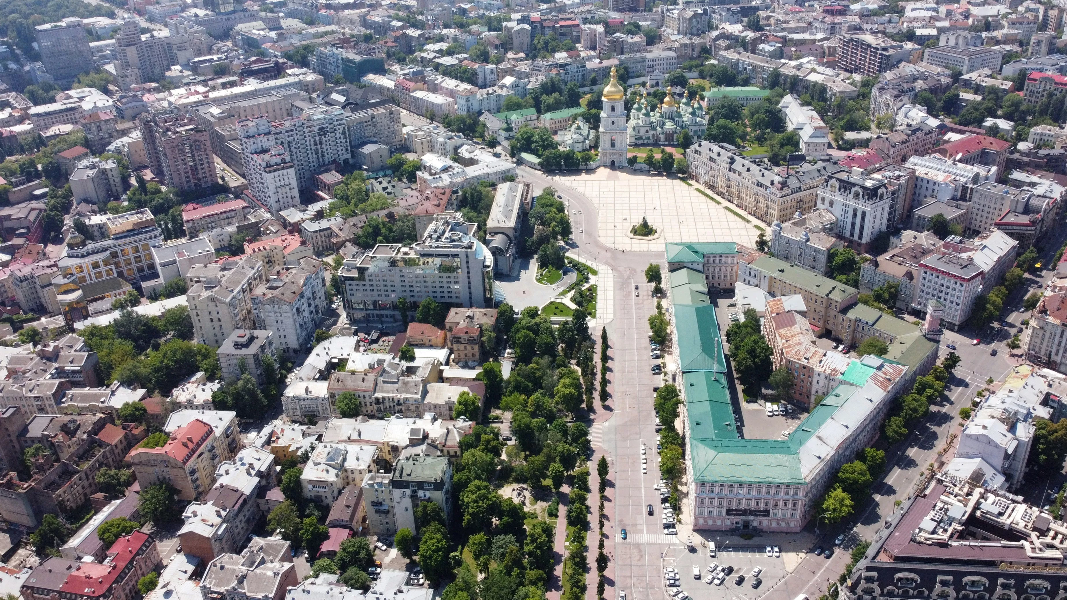Überblick auf Wien, von schräg oben.